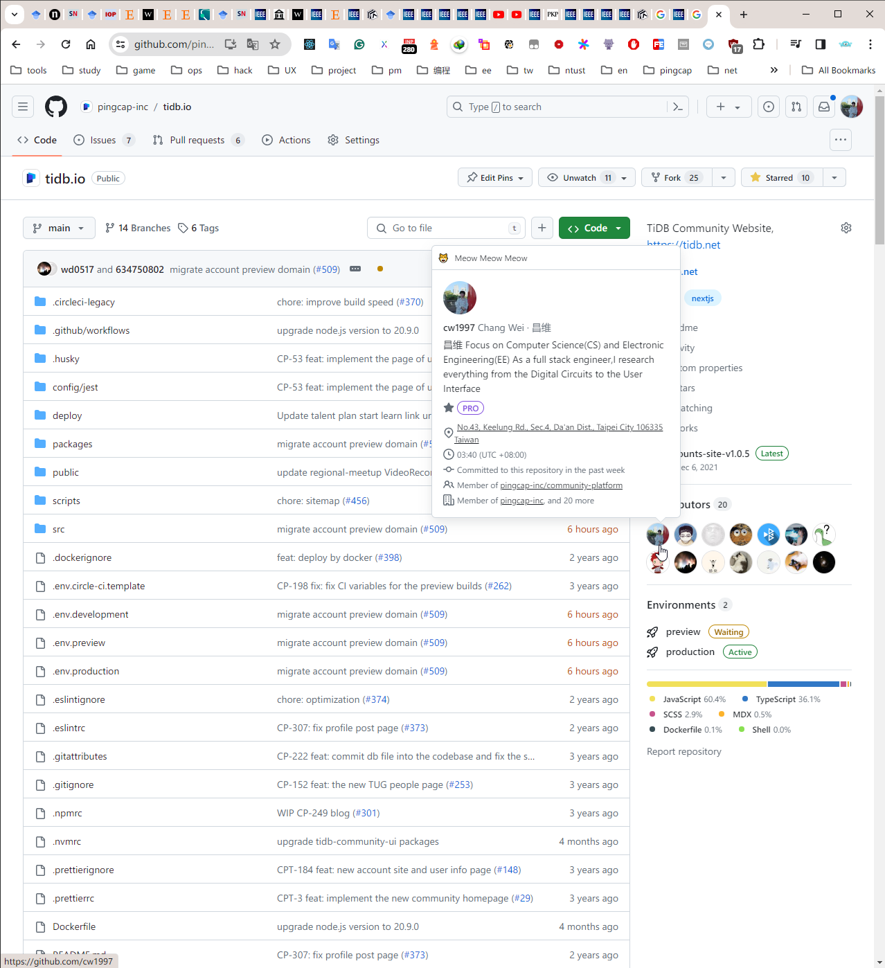 github pingcap inc tidb io repo