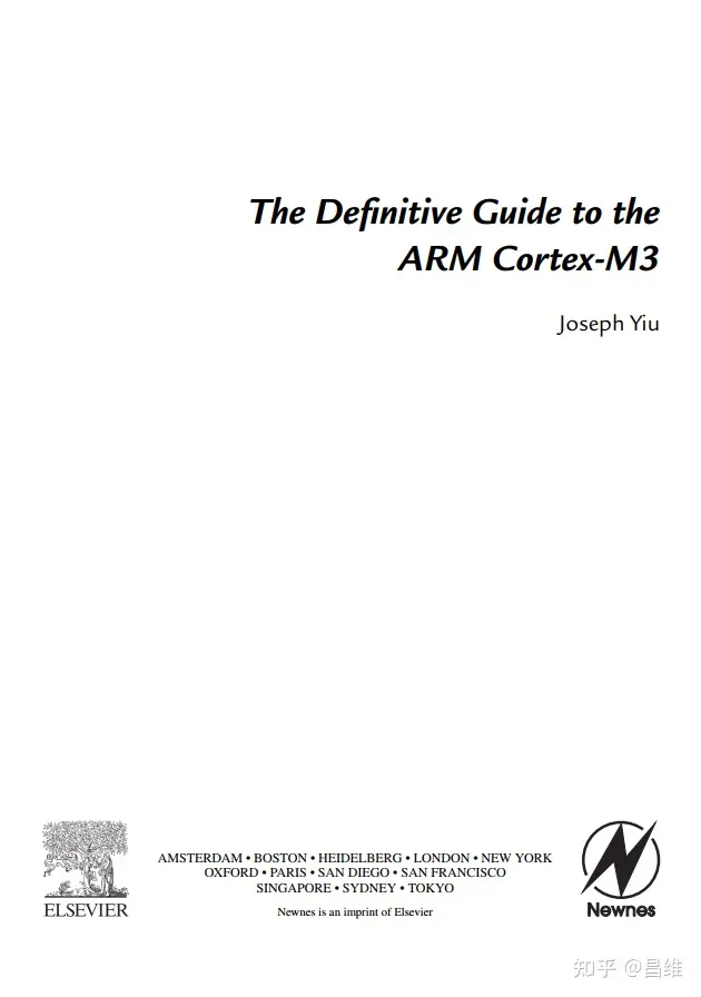 the definitive guide to the arm cortex m3 book intro page